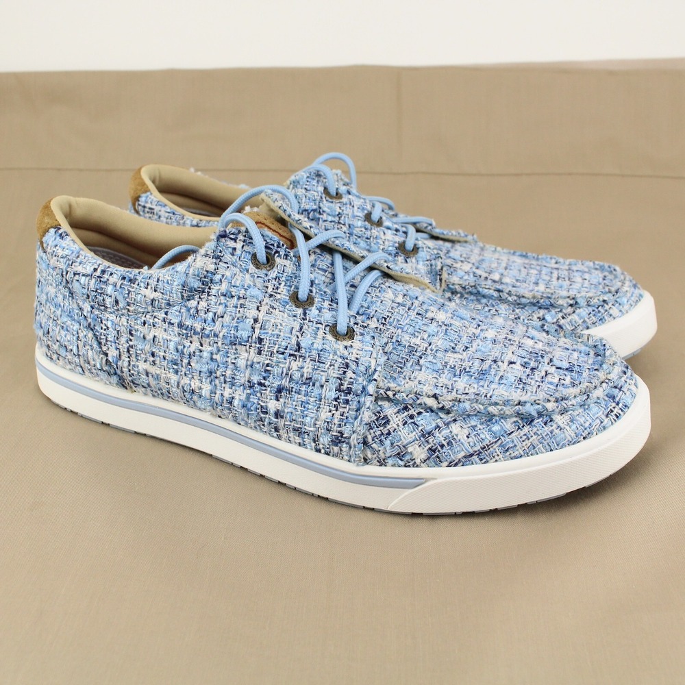 Twisted X Kicks Womens Size 9.5M Blue Textile Lace Up Casual Shoes